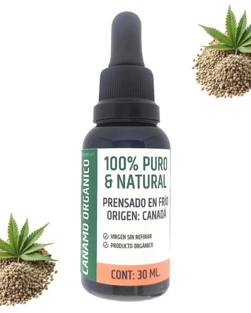 Aceite Cáñamo Orgánico Natural x 30 ml.