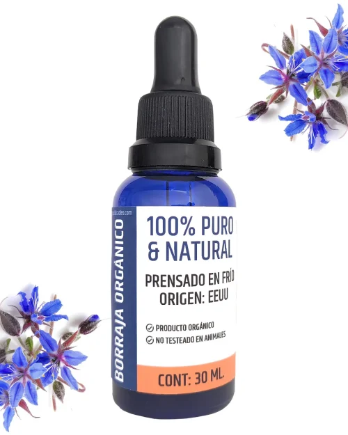 Aceite Borraja Orgánico Natural x 30 ml.